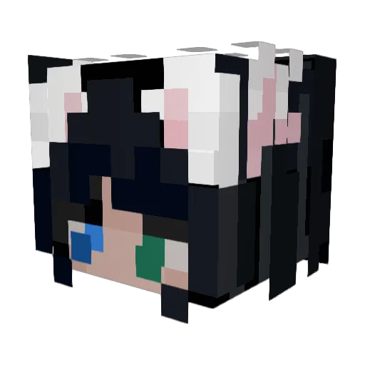 biggestoof Minecraft avatar head, 3D render