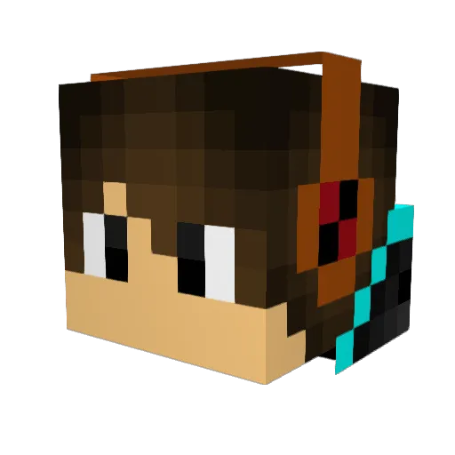 biggieblaze86 Minecraft avatar head, 3D render