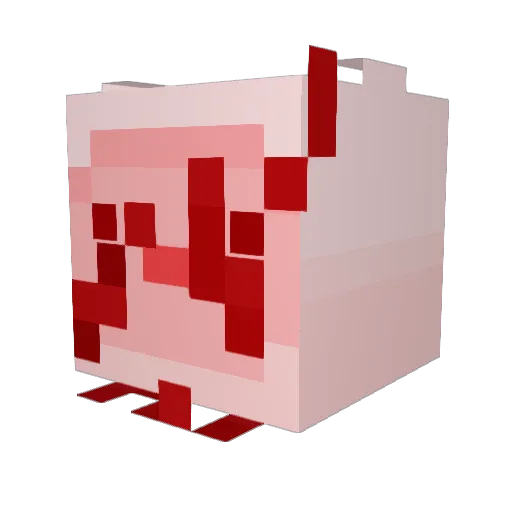 biggoldenfist Minecraft avatar head, 3D render