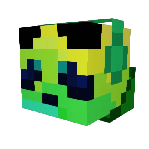 biggoshuntos Minecraft avatar head, 3D render