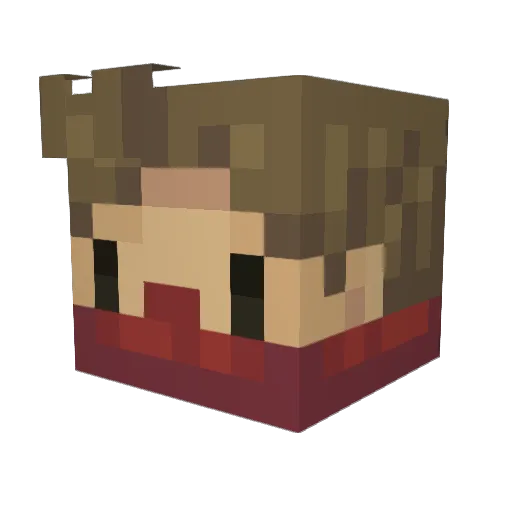 biggun8 Minecraft avatar head, 3D render