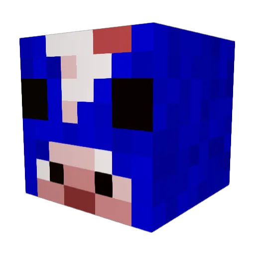 bigguns42 Minecraft avatar head, 3D render