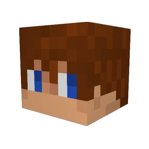 biggy3 Minecraft avatar head, 3D render