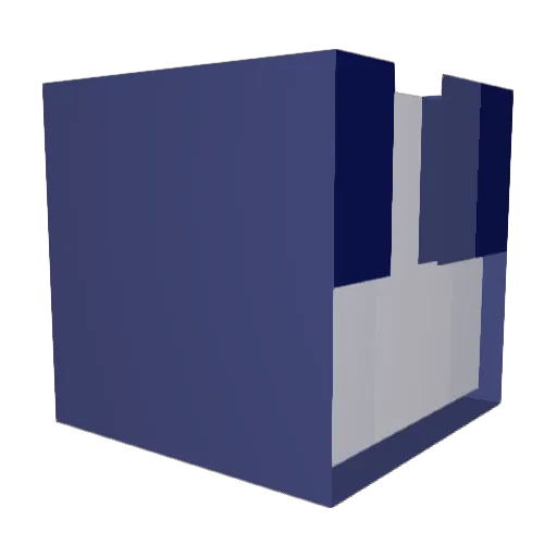 bigibas123 Minecraft avatar head, 3D render