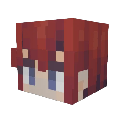 bigjamz Minecraft avatar head, 3D render