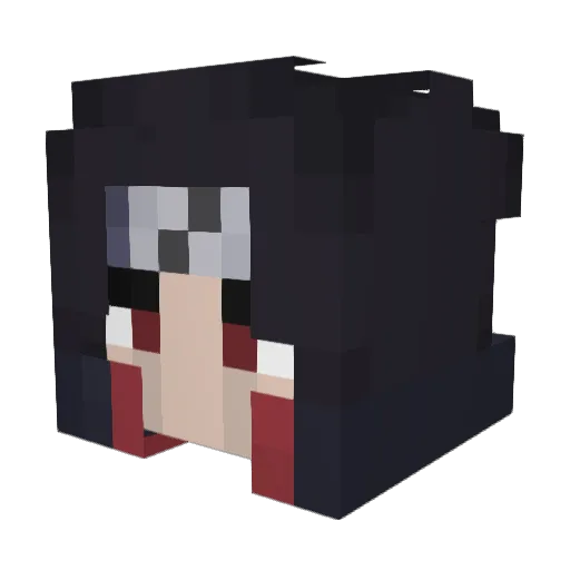 bigjere Minecraft avatar head, 3D render