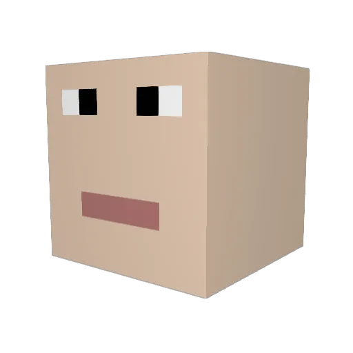 bigjillfrommorgz Minecraft avatar head, 3D render