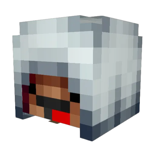 bigkliner Minecraft avatar head, 3D render