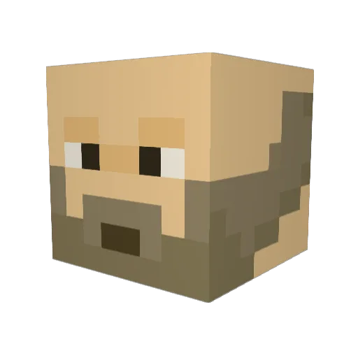 bigmac_42 Minecraft avatar head, 3D render