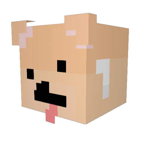 bigmacs24 Minecraft avatar head, 3D render