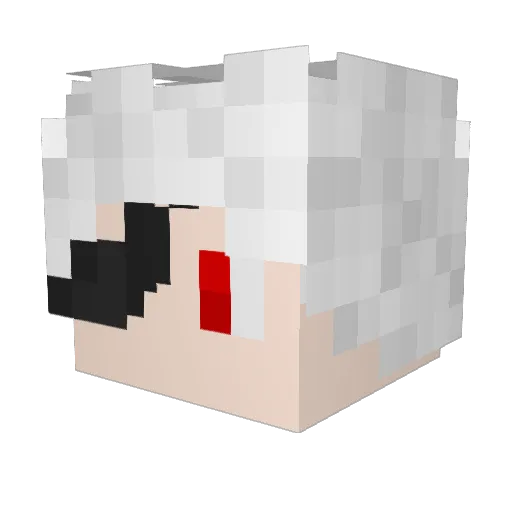 bigmandady Minecraft avatar head, 3D render