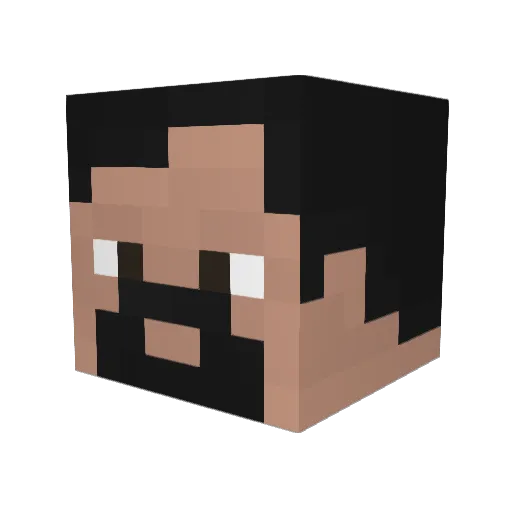 bigmansupreme Minecraft avatar head, 3D render