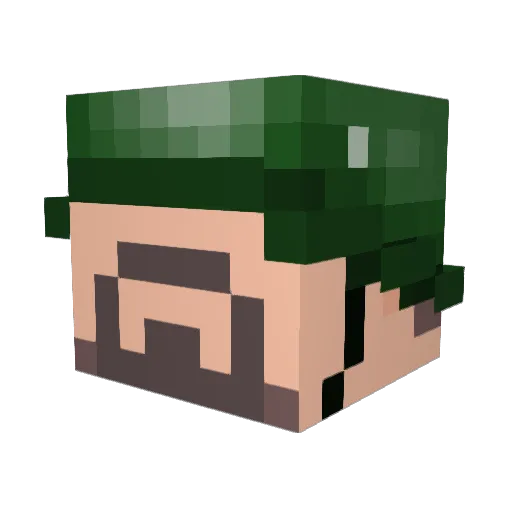 bigmike1281 Minecraft avatar head, 3D render