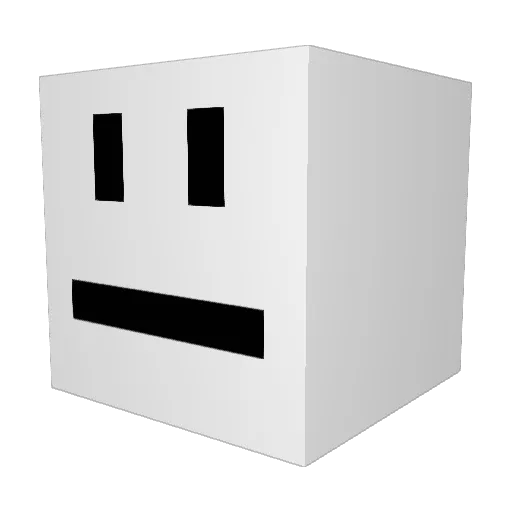 bigmoneyfiber Minecraft avatar head, 3D render