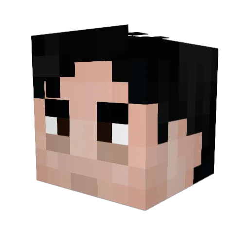 bigmonsa Minecraft avatar head, 3D render