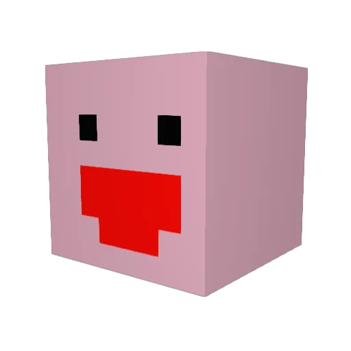 bigmurdo Minecraft avatar head, 3D render