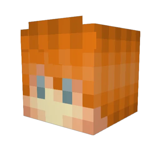 bignameforbigman Minecraft avatar head, 3D render
