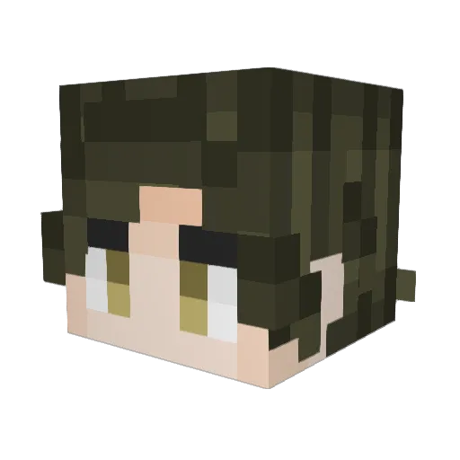 bignotTiny Minecraft avatar head, 3D render
