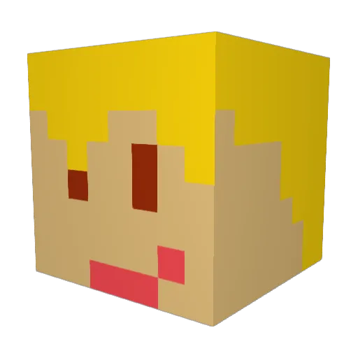 bigozza123 Minecraft avatar head, 3D render
