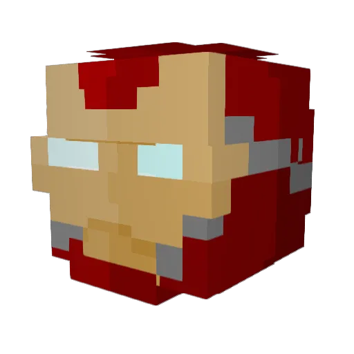 bigpash69420 Minecraft avatar head, 3D render