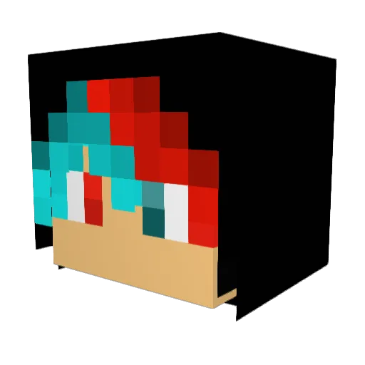 bigpig29 Minecraft avatar head, 3D render