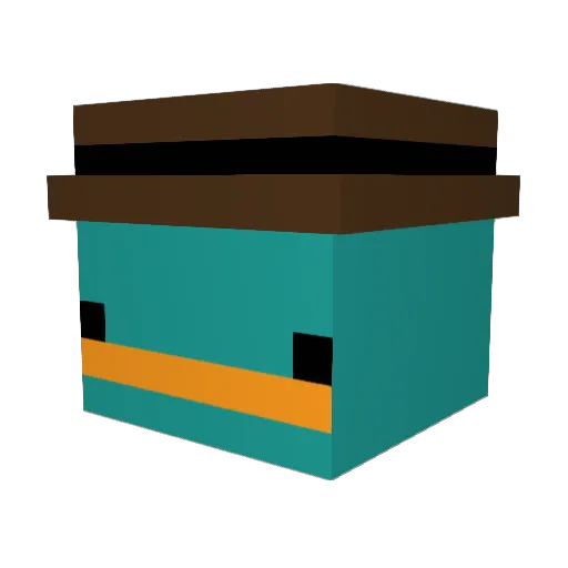 bigpppeep Minecraft avatar head, 3D render