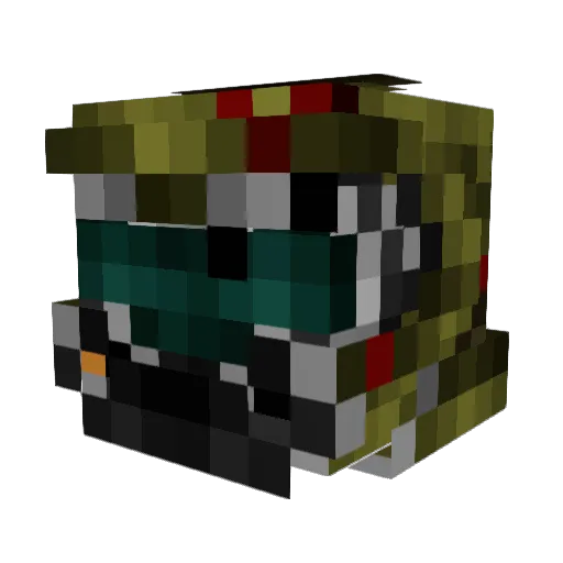 bigrat69 Minecraft avatar head, 3D render