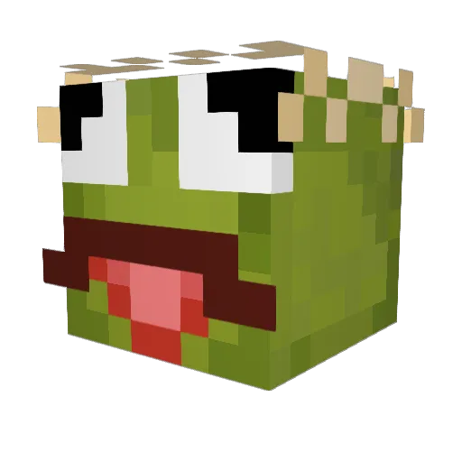 bigred225 Minecraft avatar head, 3D render
