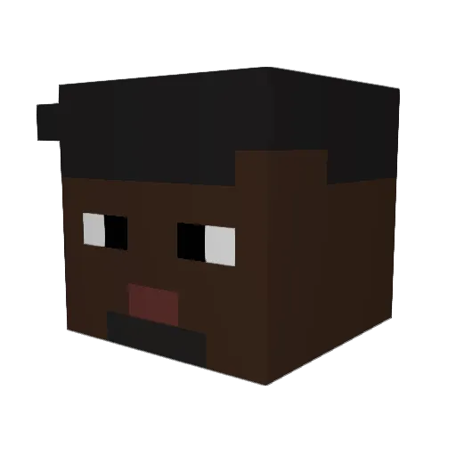 bigseth101 Minecraft avatar head, 3D render