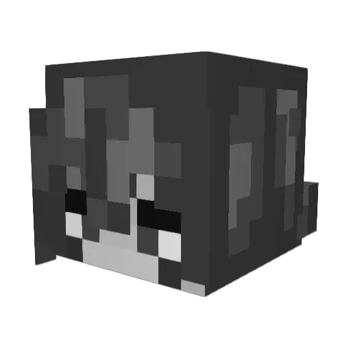 bigshlorpy Minecraft avatar head, 3D render