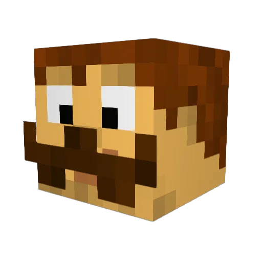 bigshorty99 Minecraft avatar head, 3D render