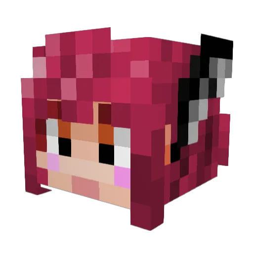 bigslam Minecraft avatar head, 3D render