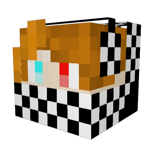 bigsldgmchn Minecraft avatar head, 3D render