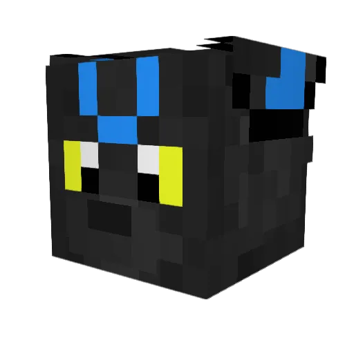 bigsmurf Minecraft avatar head, 3D render