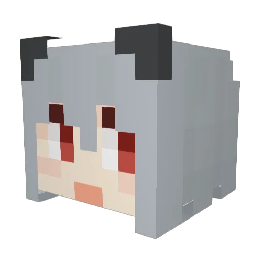 bigspooks Minecraft avatar head, 3D render