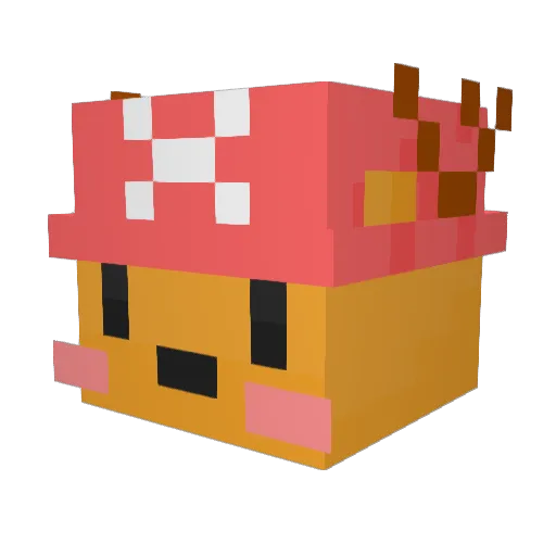bigswag Minecraft avatar head, 3D render