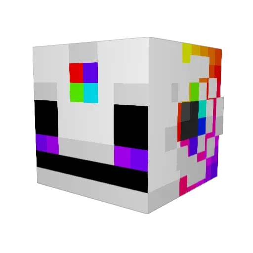 bigwillgiv Minecraft avatar head, 3D render
