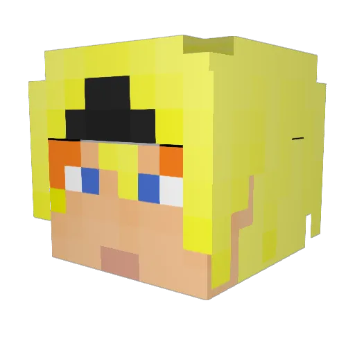 bigwolf2101 Minecraft avatar head, 3D render