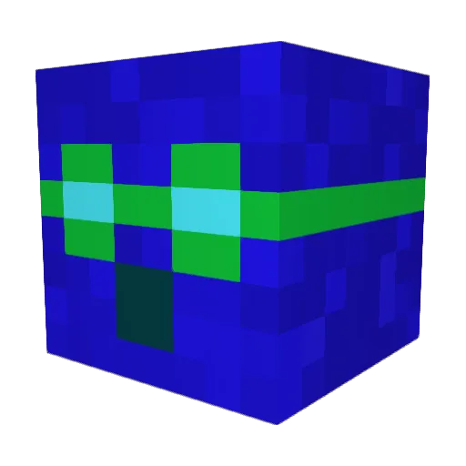 bigzogg Minecraft avatar head, 3D render