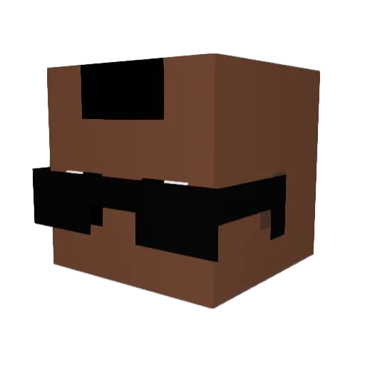 biilobedavid Minecraft avatar head, 3D render