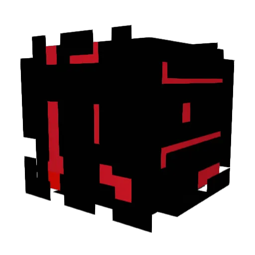 bijv Minecraft avatar head, 3D render