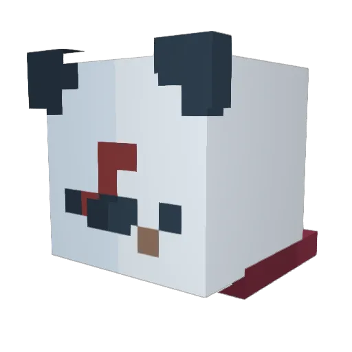 bikehchan Minecraft avatar head, 3D render