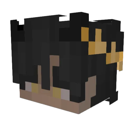 bikoo Minecraft avatar head, 3D render