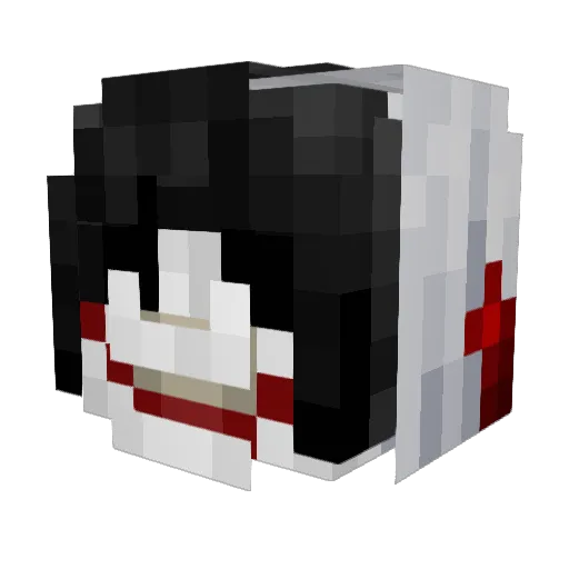 bikyork Minecraft avatar head, 3D render