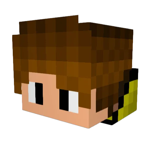 bilal119 Minecraft avatar head, 3D render
