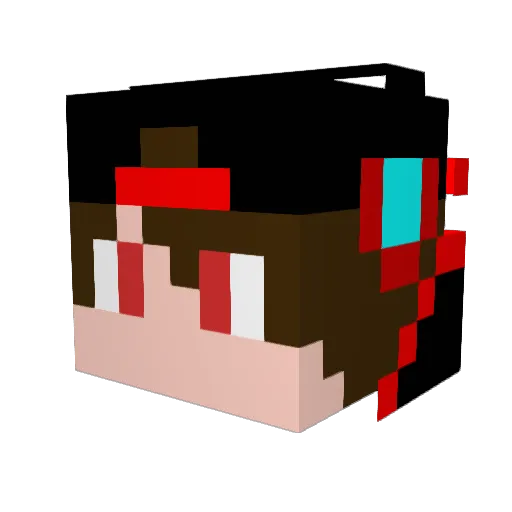 bilalaga123 Minecraft avatar head, 3D render