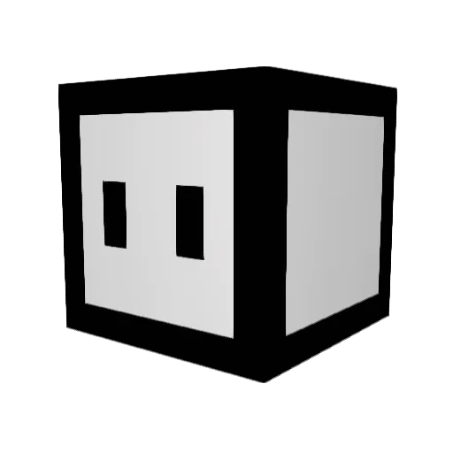 bili114514 Minecraft avatar head, 3D render