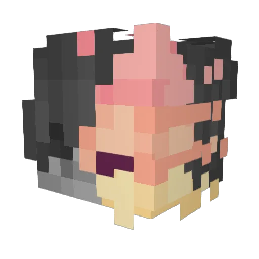 bilibili___FHYS Minecraft avatar head, 3D render