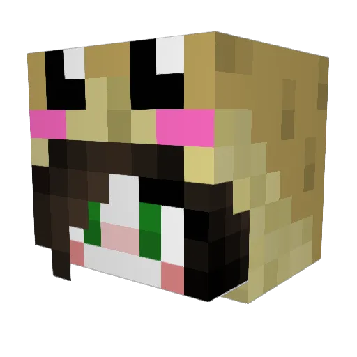 bill187 Minecraft avatar head, 3D render