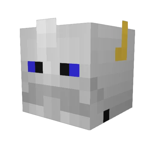 billbo071 Minecraft avatar head, 3D render
